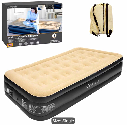 Crystals double raised air bed - raised,