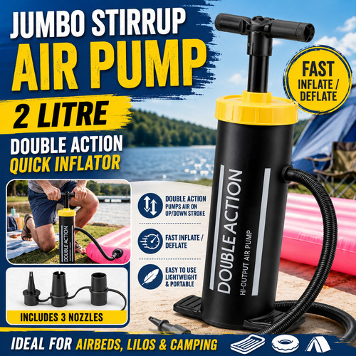 Jumbo stirrup air pump - stirrup, 2