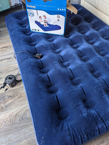 Bestway double air bed blue - bestway,