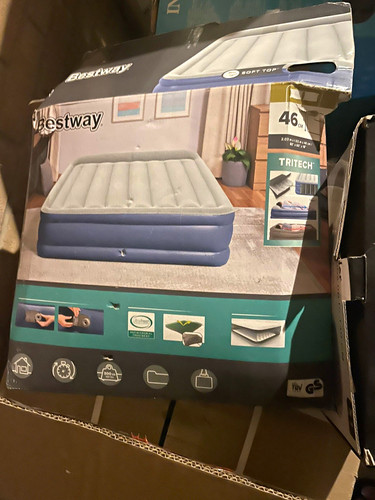Bestway double air bed with - double,