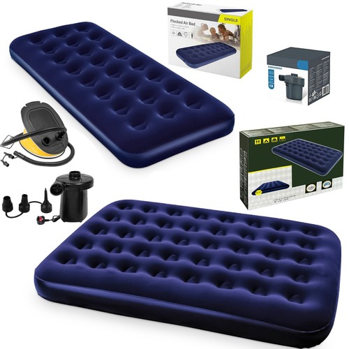 Double single airbed flocked - double,